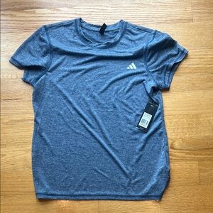 Adidas Women Heather Blue Tee